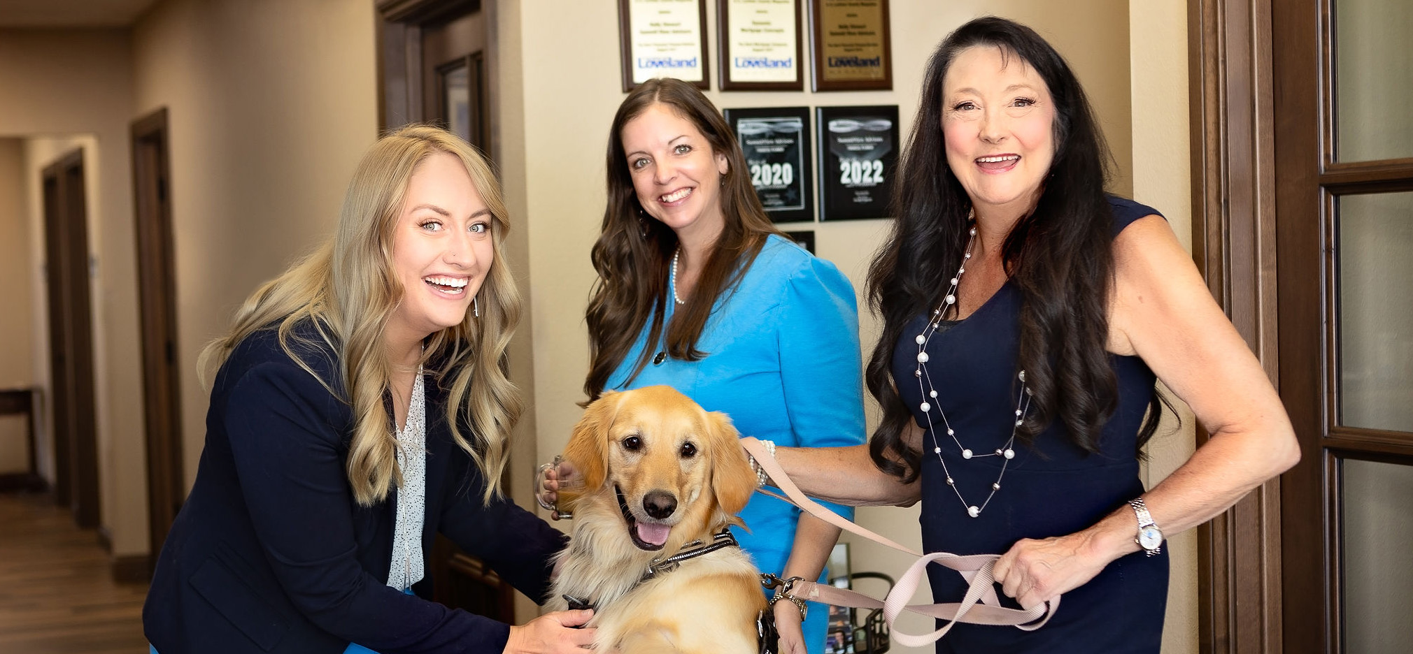 Alyssa, Kyla and Holly with Holly's dog